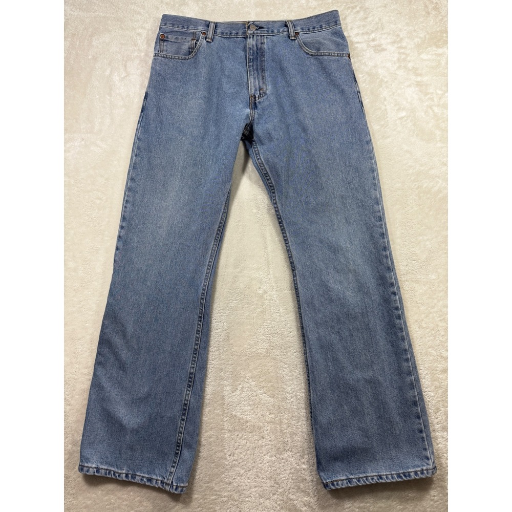 Levi's Mens 517 Boot Cut Denim Blue Jeans 36x32 Meas: 35x32